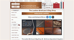 Desktop Screenshot of leatherbriefcaseshop.co.uk