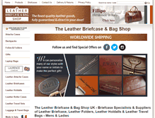 Tablet Screenshot of leatherbriefcaseshop.co.uk